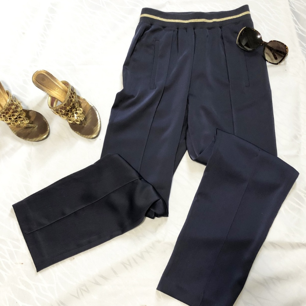 Yerse straight leg satin pants NWT